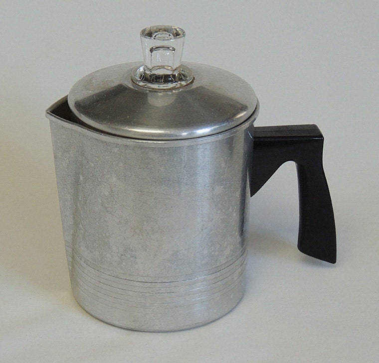 Vintage Chilton Ware Aluminum Stove Top Single Serving Coffee