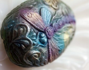 DRAGONFLY SOAP, Beautifully Detailed Dragonfly Soap, Novelty Soap, Custom Scented, Vegetable Based, Handmade