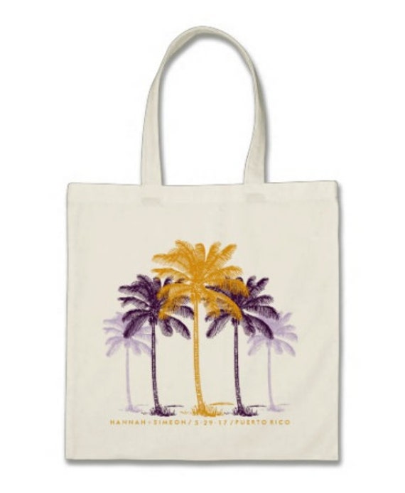 Beach OOT Bag  Destination Wedding Welcome Tote Bag - Grand Palm ...