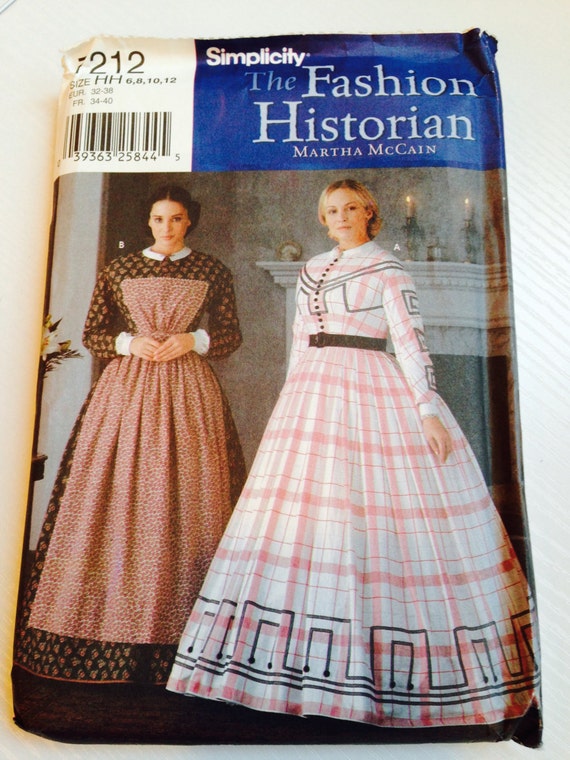 Martha McCain Simplicity Fashion Historian Pattern for 2