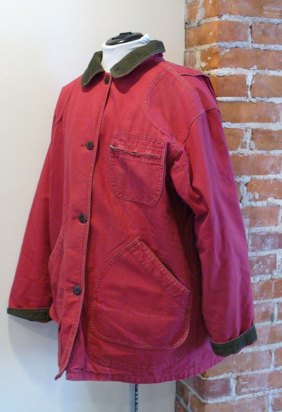 Vintage L.L. Bean Red Ladies Barn Jacket