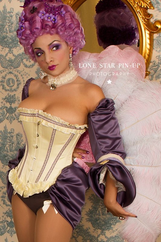 Marie Antoinette Costume Steel Boned Corset Custom Costume