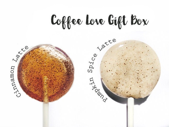 Coffee Lover Lollipop Gift Box // 20 Coffee Infused Lollipops