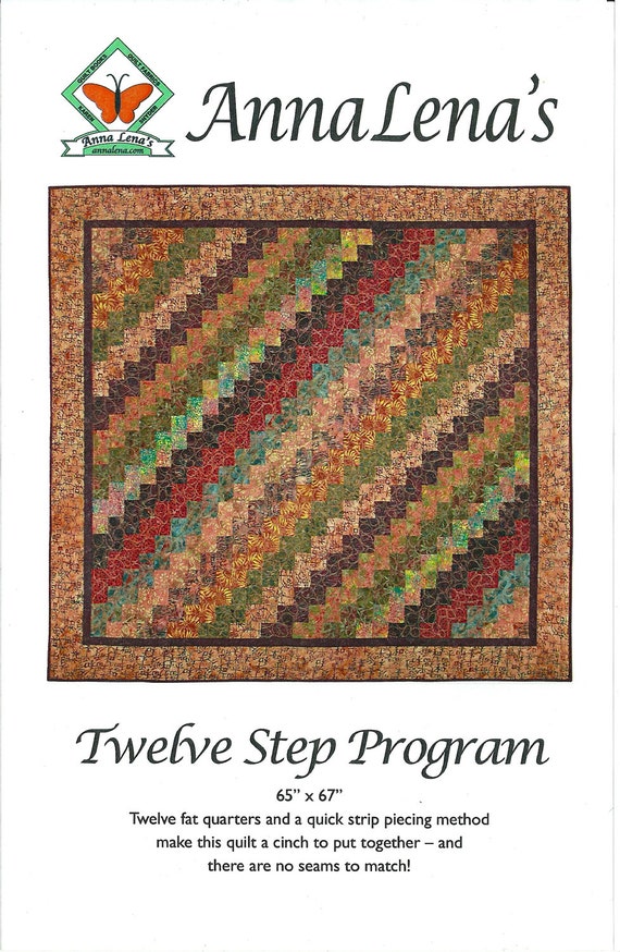 Twelve Step Program Quilt Pattern DIY Design By Karen Snyder