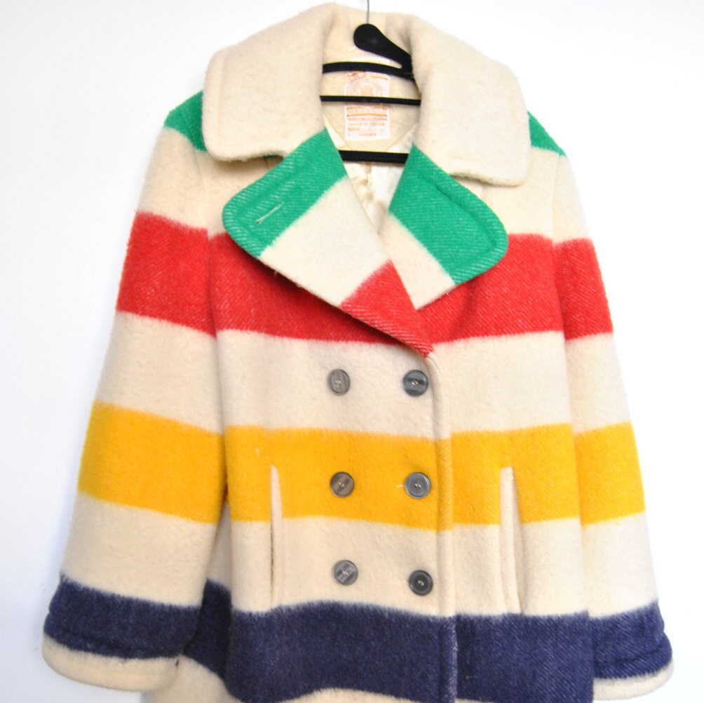 Hudson's Bay Size L Peacoat Jacket Women's 12 Vintage