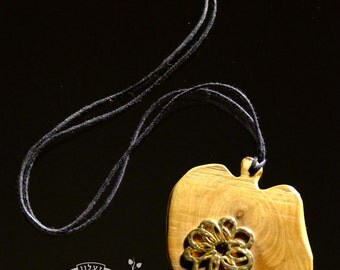 THE...LEAF Organic Hand Carved Wooden Leaf Pendant