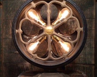 Antique Atwater Kent "Type E" Radio Speaker Upcycled Table Lamp - Industrial Lighting Home Decor