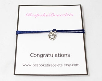 Congratulations gift | Congratulations bracelet | Charm bracelet | Graduation gift | Engagement gift | Stackable bracelet | Bracelet gift