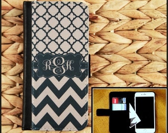Wallet Case iPhone 7 7 Plus 5 6 6+ 6 Plus Samsung Galaxy 3 4 and 5 S3 S4 S5 S6 Case Cell Phone Accessories Monogrammed Custom Personalized