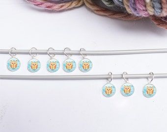 Stitch Marker - Owl Stitch Marker - Knitting Supplies - Gifts for Knitters - 8 Owl Knitting Markers (SMOS1)