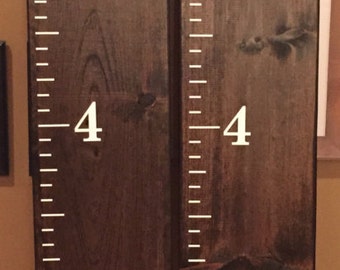 Wood Growth Chart Ruler Personalized Our Growing Family custom kids giant ruler personalized growth ruler kids growth chart giant ruler