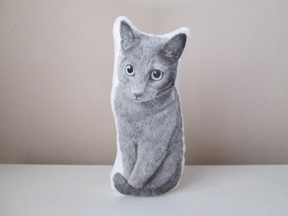 cat plushie soft stuffed animal pet cuddly toy realistic hand