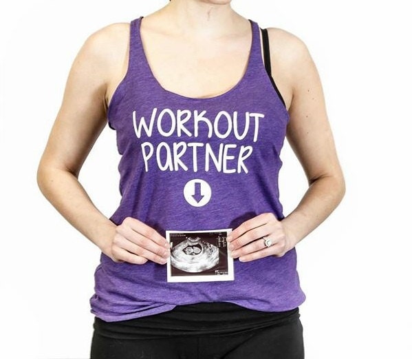 Maternity Tank Top Workout Partner super cute tank flowy