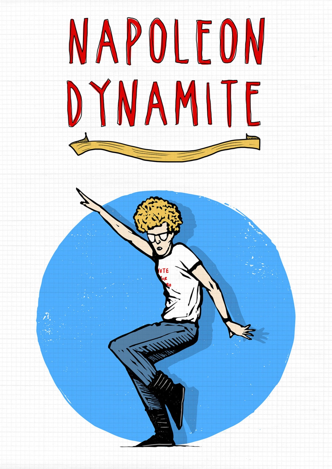 NAPOLEON DYNAMITE Signed Limited Edition Giclee Print Poster