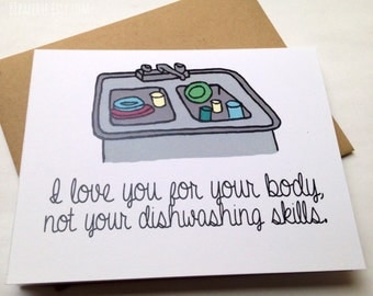 Funny Love Card - Funny Card - Humor Card - Anniversary Card - Husband Card