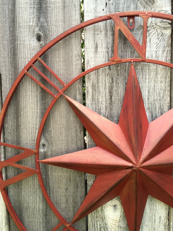 40 Nautical Compass Metal Compass Wall Art Nautical