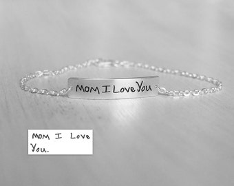 Actual Handwriting Bracelet - Personalized Bracelet For Her - Graduation Gift - Friendship Bracelet - Memorial Bracelet - PB10