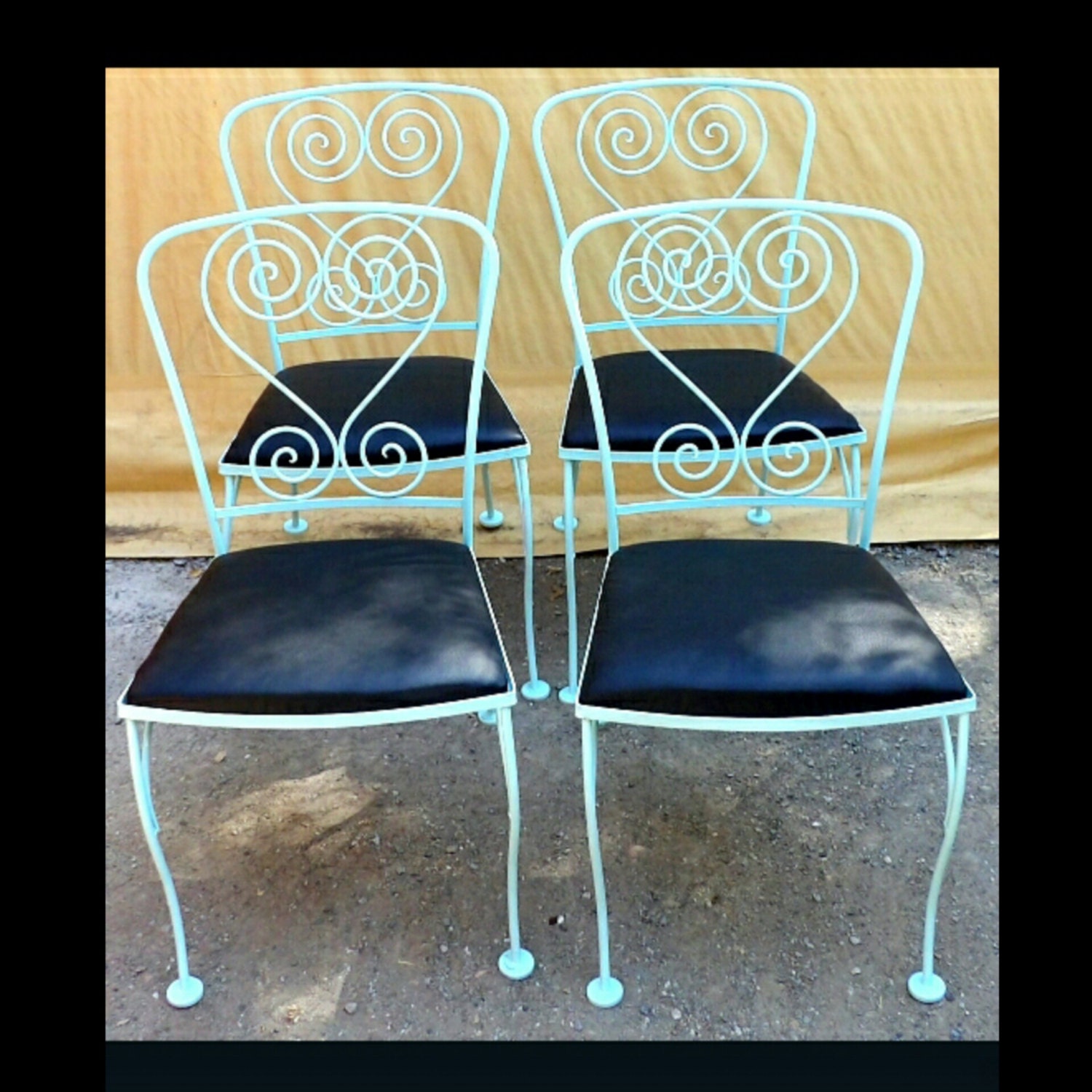 Wrought Iron Chairs 4 Patio Antique Chair by MakingMidCenturyMod