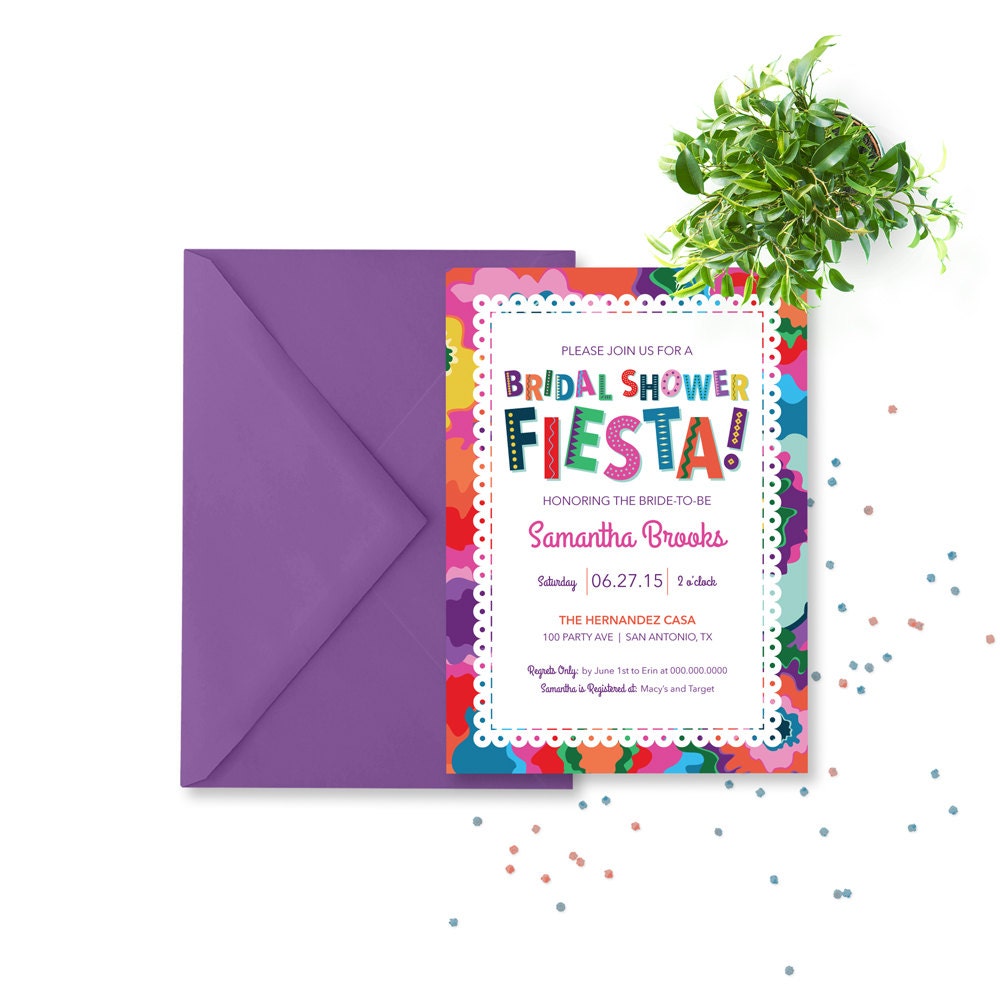 Fiesta Bridal Shower Invitations 6