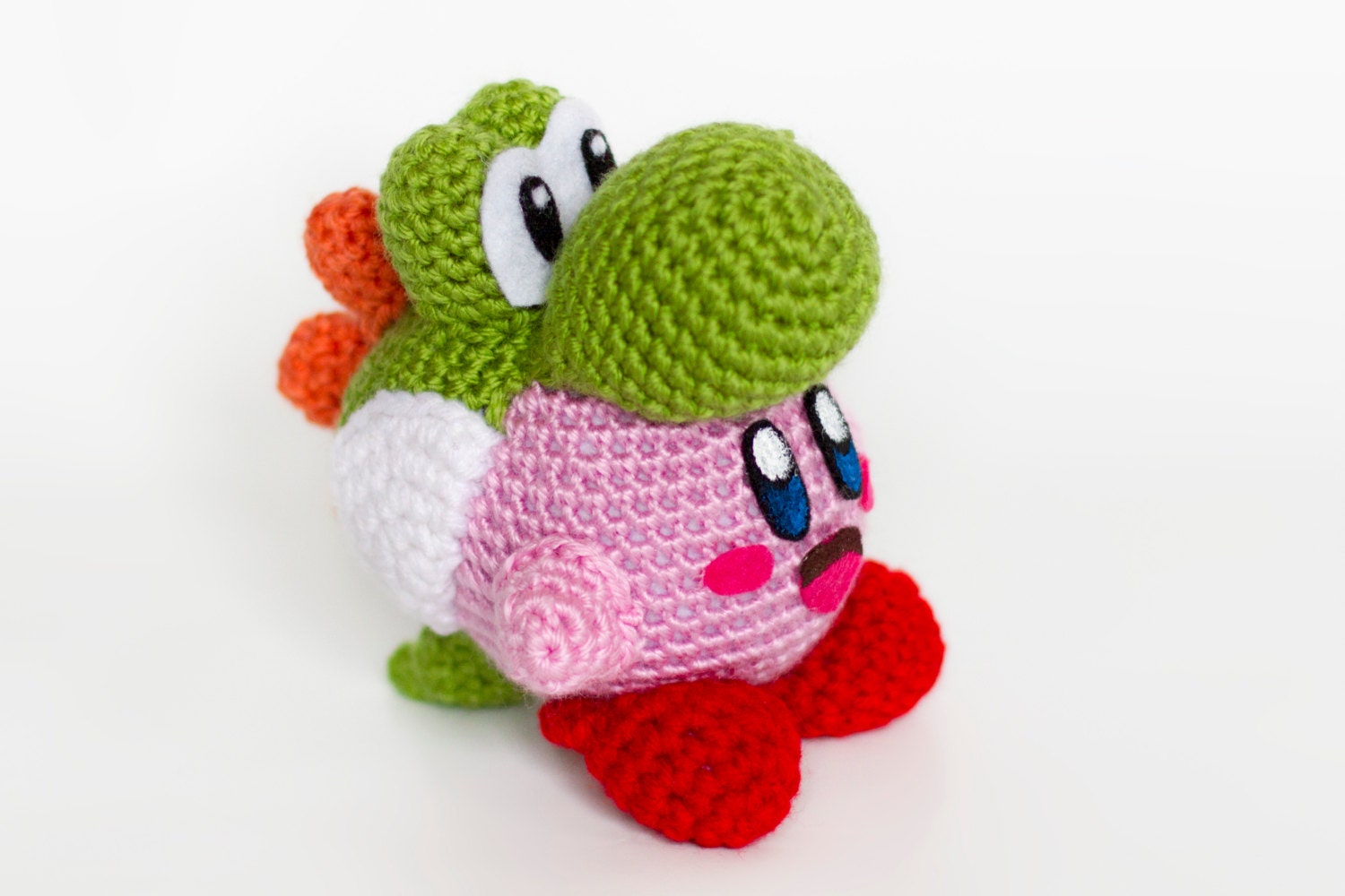 Crochet Yoshi Kirby Amigurumi Kirby's Epic Yarn and