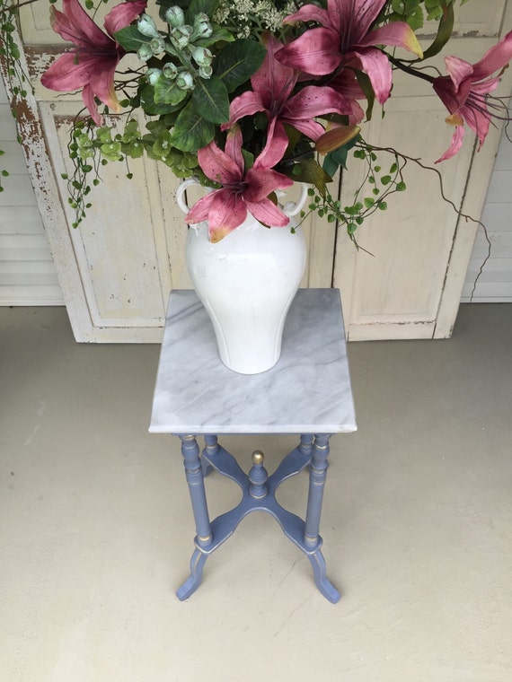 Items similar to Antique Marble Top Accent Table, Occasional Table
