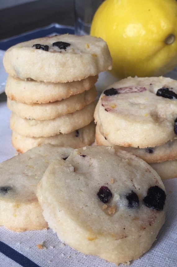 Lemon blueberry shortbread cookies 20 cookies