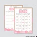 Pink Pumpkin Baby Shower Bingo Cards Printable Blank Bingo