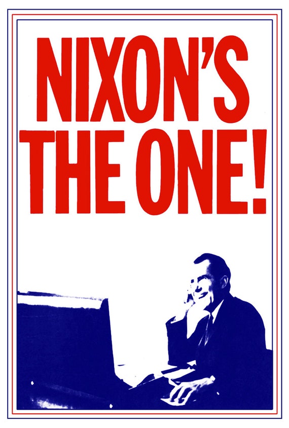 Richard Nixon Presidential Campaign Poster Nixon's the