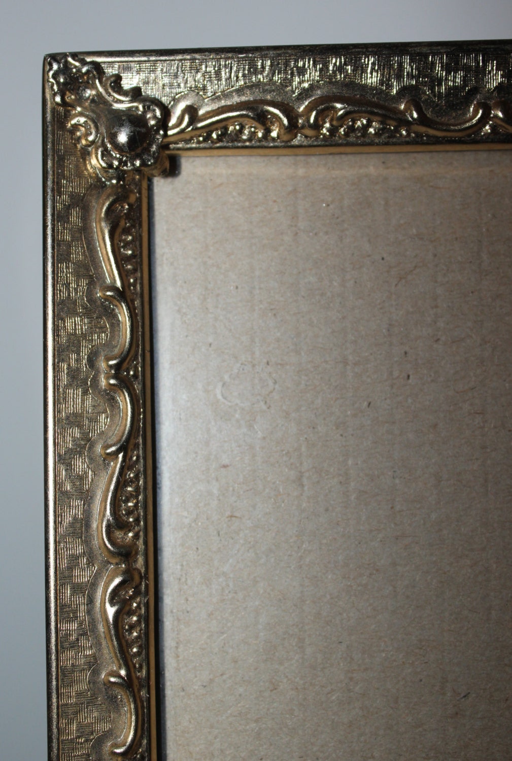 Vintage gold 11x14 metal picture frame large by BlueWolfHome