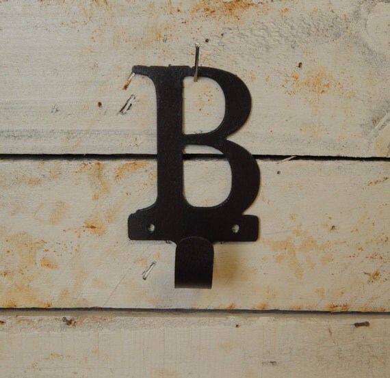 Initial Towel Hook Bathroom Decor Kid's Bathroom by EvyAnnDesigns