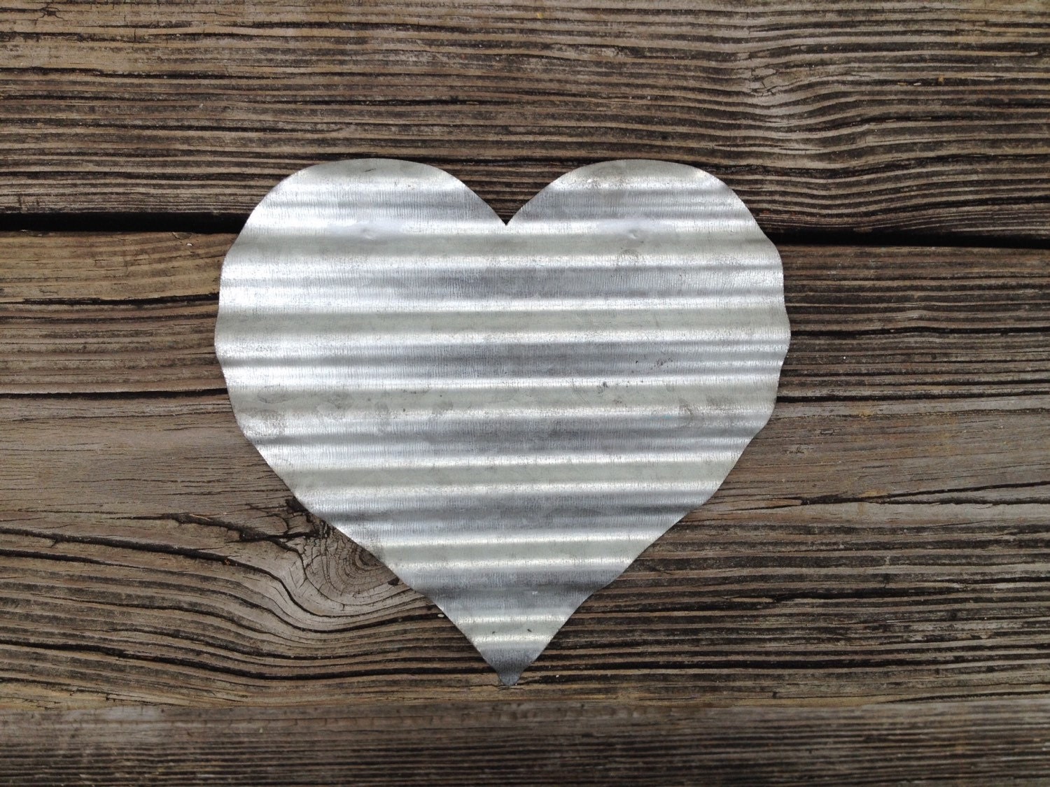 Galvanized Metal Heart Primitive Wall Decoration Wedding
