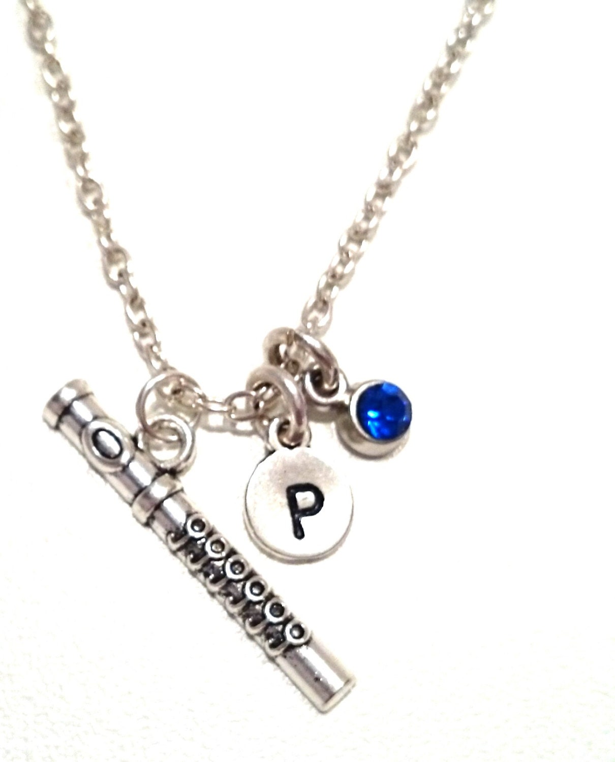 Flute Necklace Flute Jewelry Flute Charm by