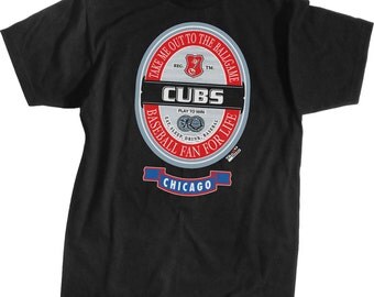 Chicago Cubs Shirt - Black - Sizes up to XXXXL