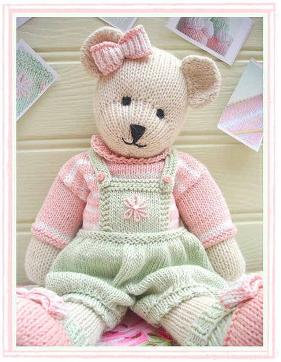 CANDY Bear/ Toy/ Teddy Bear Knitting Pattern/ PDF/ Plus Free