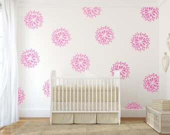 Pink Wall Decals pink wall decal | etsy Pink Wall Decals pink wall decal | etsy