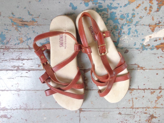 bass sandals 80s