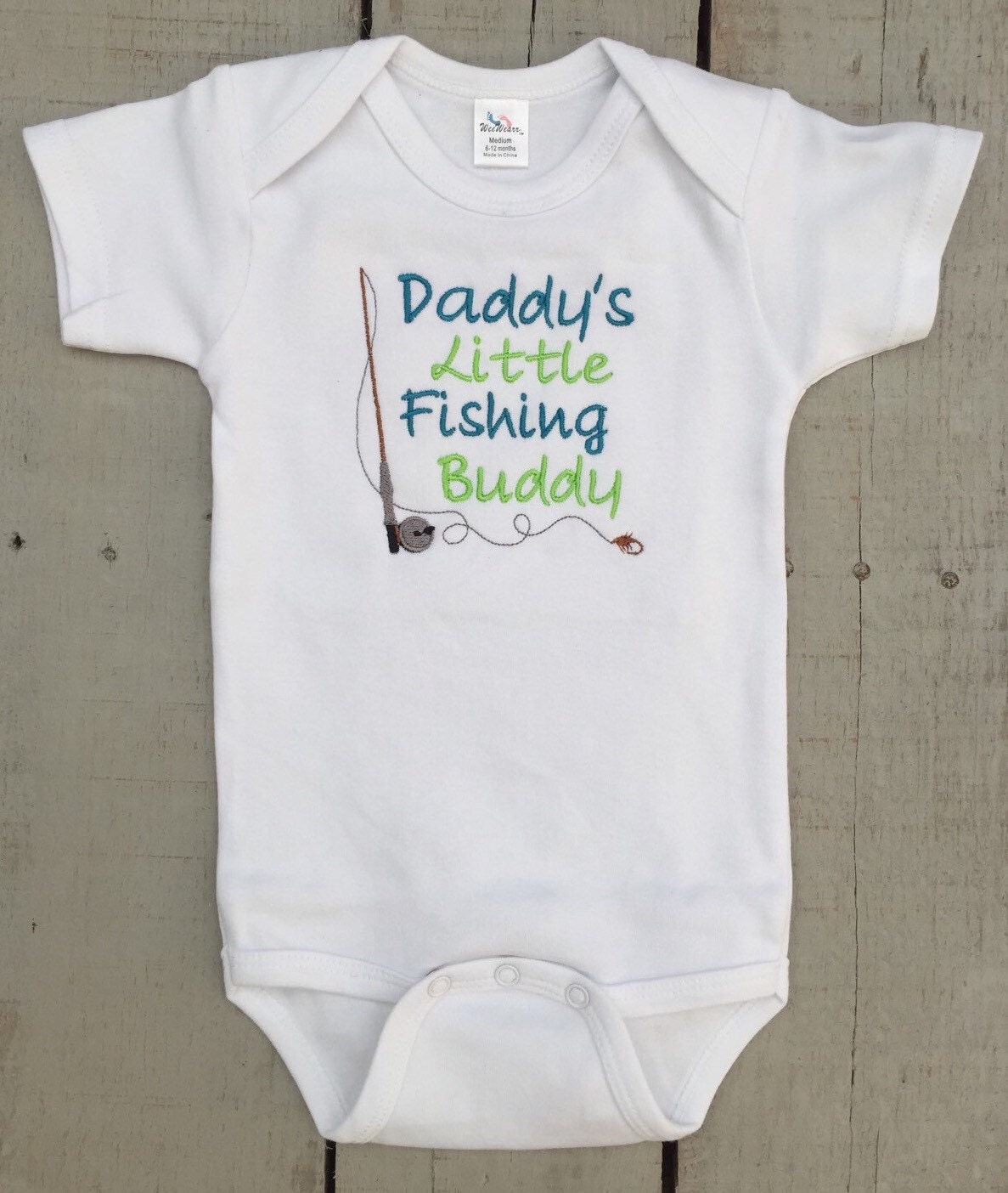 Fishing Onesie Daddy's Little Fishing Buddy baby boy