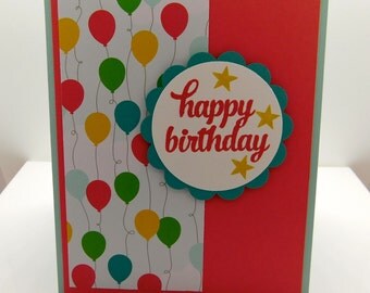 Items similar to Handmade Male Birthday Card - Stampin Up on Etsy