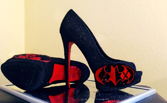 harley quinn high heel shoes
