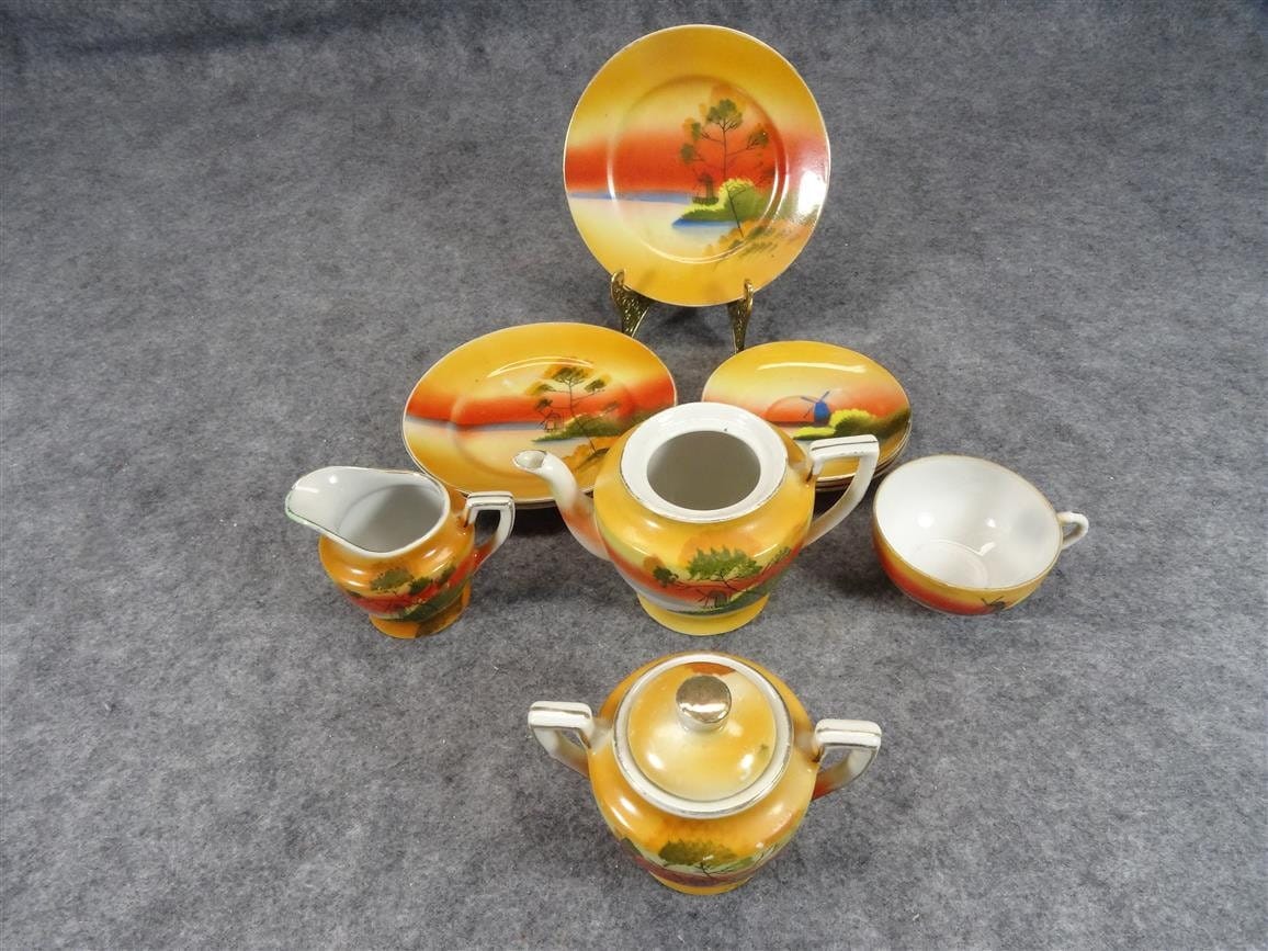 Vintage HandPainted Japanese Tea Set Haute Juice