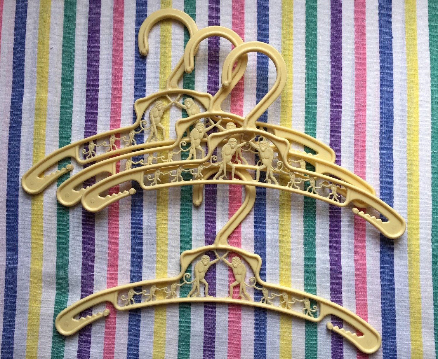 Four Vintage 1950’s/60’s Monkey Children’s Hangers Haute Juice