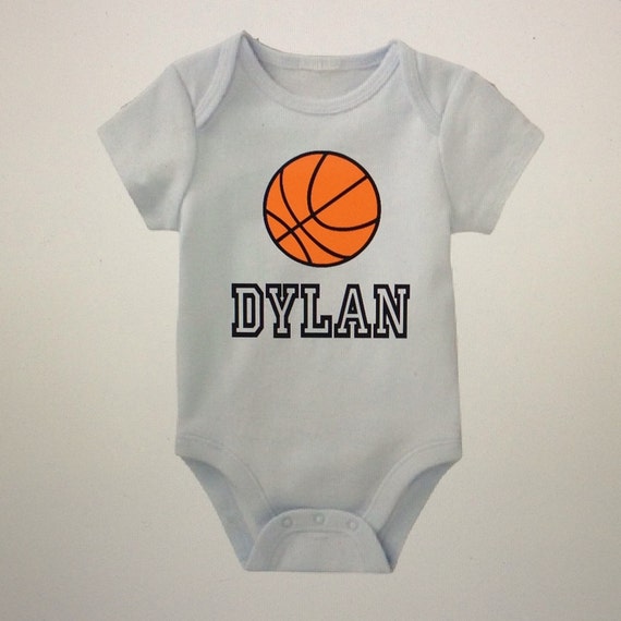 Personalized basketball onesie baby boy onesie by FromAtoZbyTami