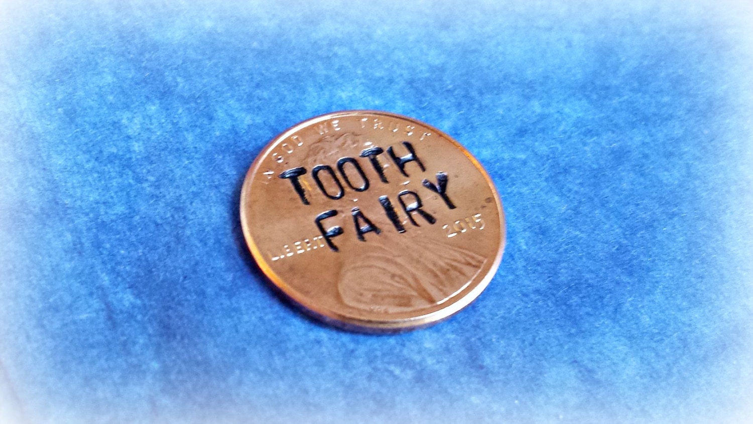 Tooth fairy coin tooth fairy penny Magical by HandStampedTrinkets