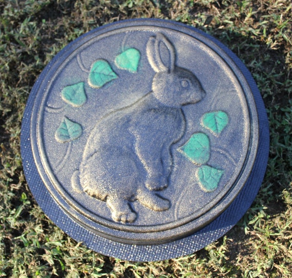 Rabbit Stepping Stone Mold Concrete Cement Mould garden path