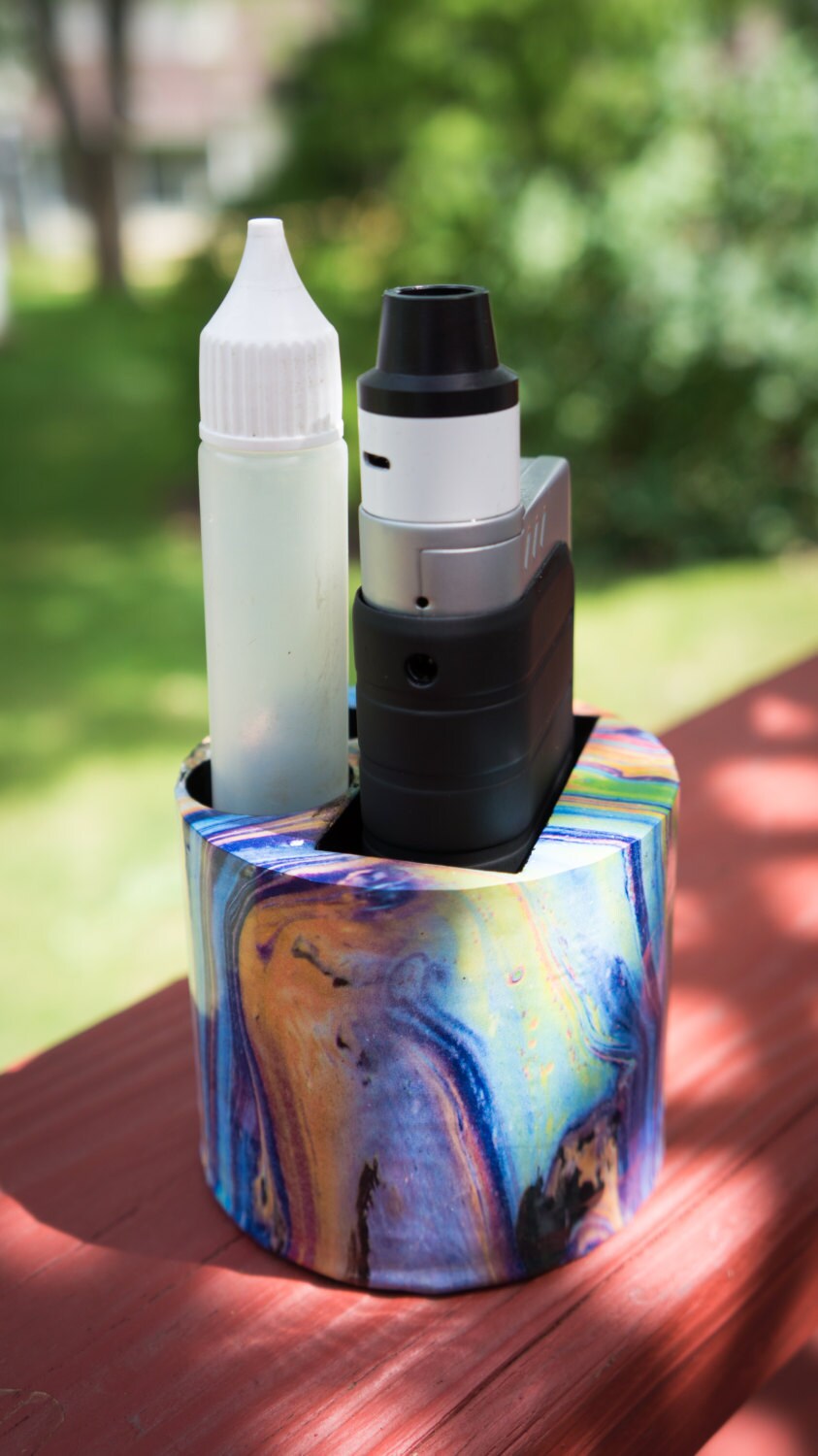 Cup holder vape stand