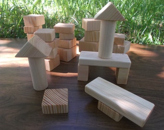 Wooden blocks, Handmade wooden blocks, Children wooden toys, Children's Gift, Christmas gift, Wooden toy, Baby blocks, Gift, Building blocks