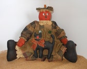 Miss Punkin Doll and Licorice Fall Decoration