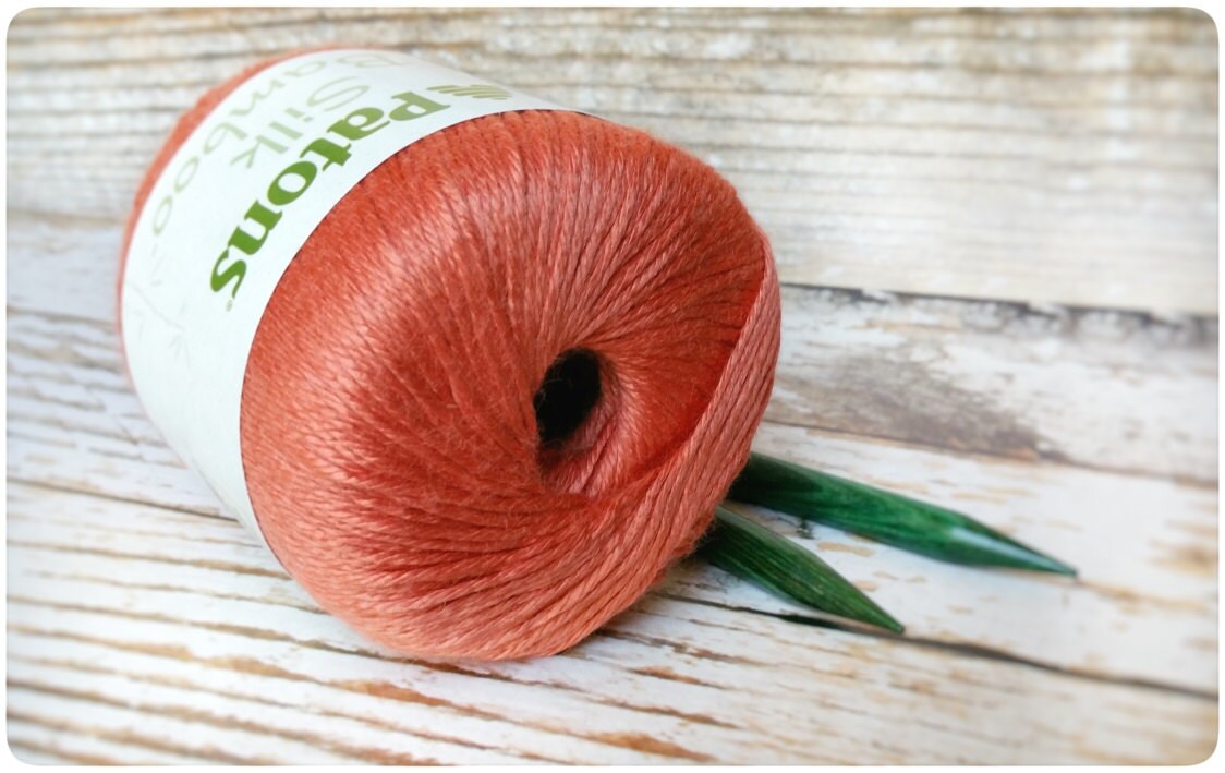 Silk Yarn Patons Silk Bamboo Yarn DK Weight Yarn by AgapeFibers