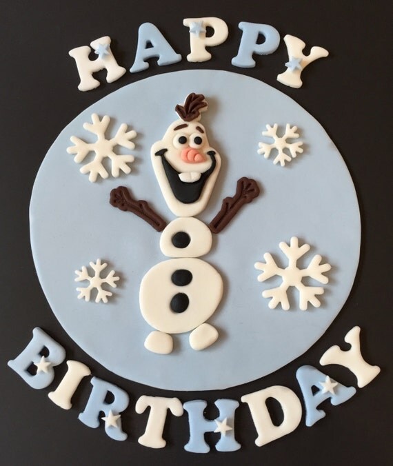 olaf icing figure