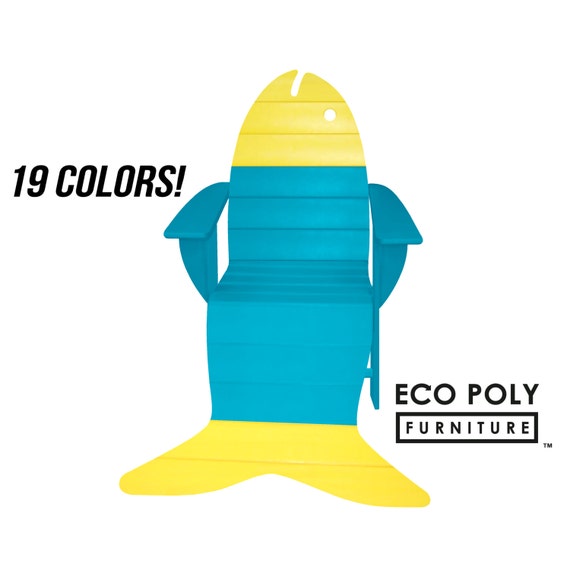 Fish Chair Plastic Recycled Poly Lumber by ecopolyfurniture